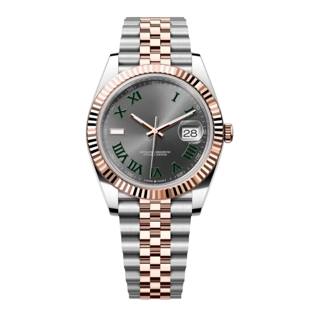 Datejust Wimbledon Rose Gold 'Grey Dial' 41mm
